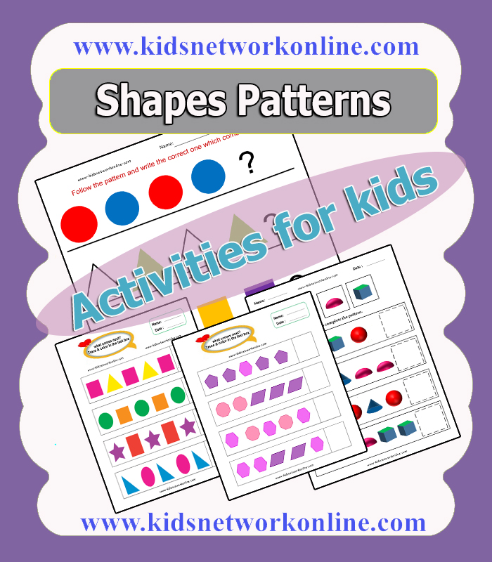 Shapes patterns for kids